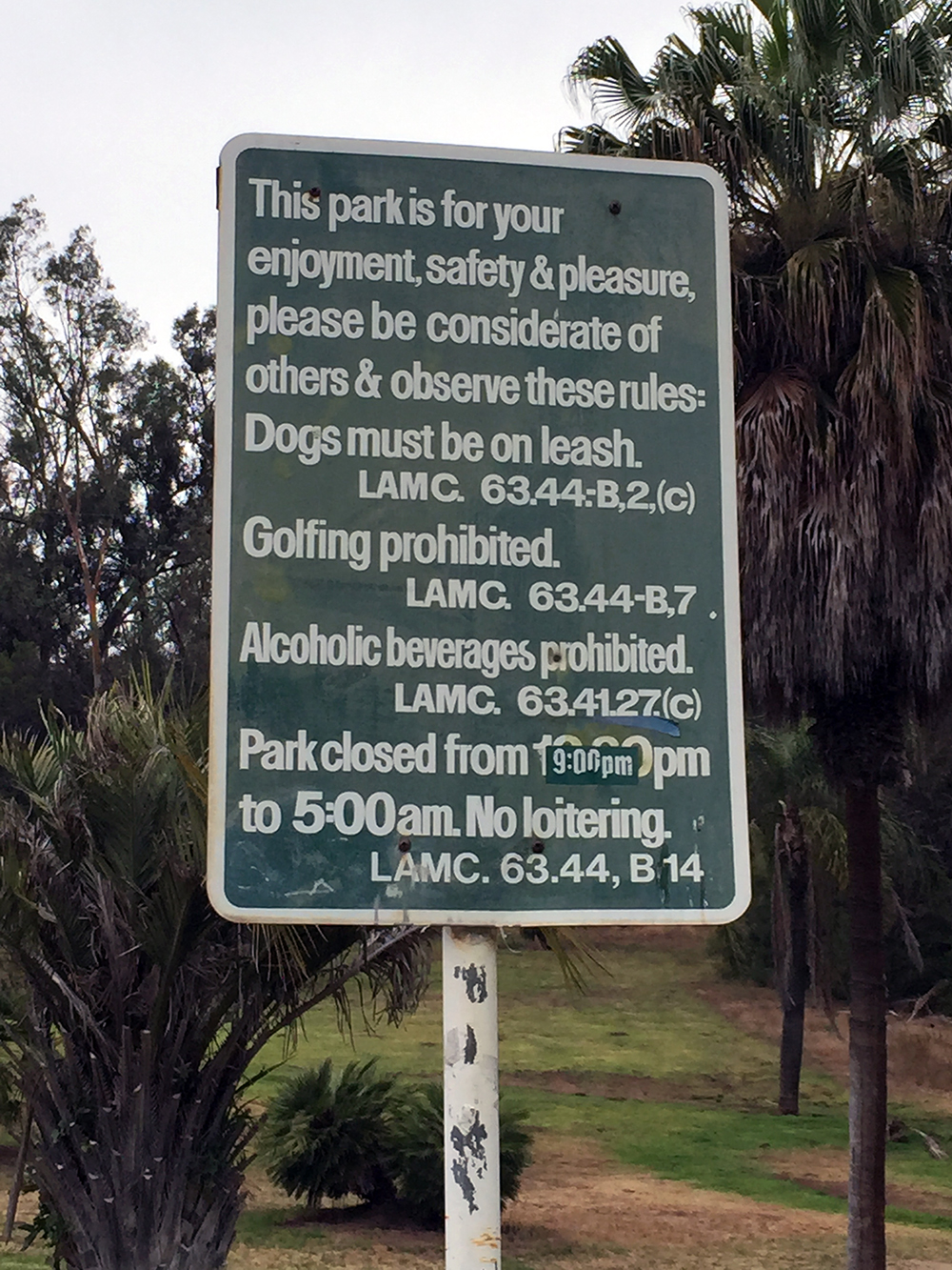 Chiwan Reading Park Rules